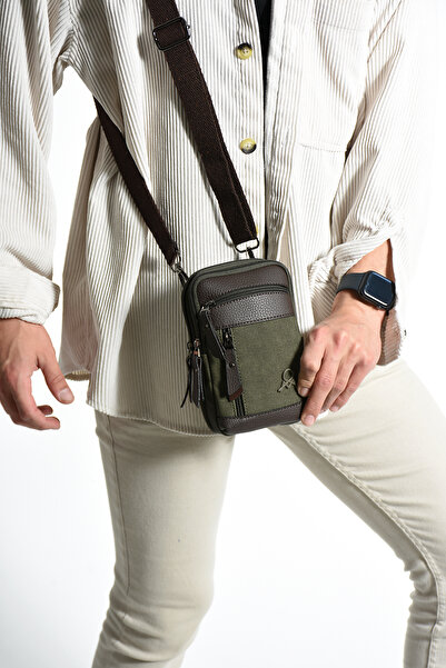 MEGA ÇANTA Canvas Series Multi-Compartment Crossbody Men's Bag