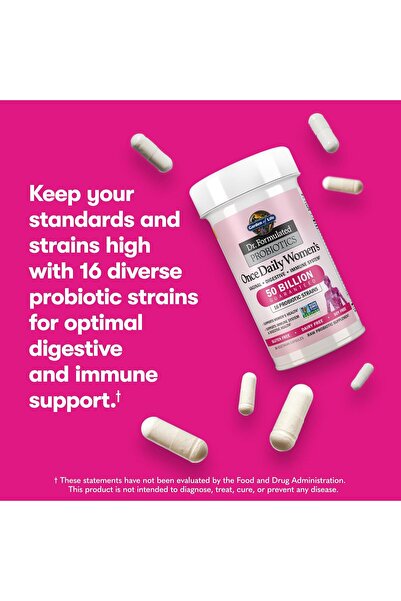 GARDEN OF LIFE Dr. Formulated Once Daily Women's Probiotic, 50 Billion CFU, 30 Capsules