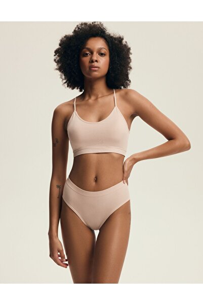 Henderson Women's High Waist Panties 2-Pack Classic Briefs Ribbed Soft Polyamide Comfortable | Bait