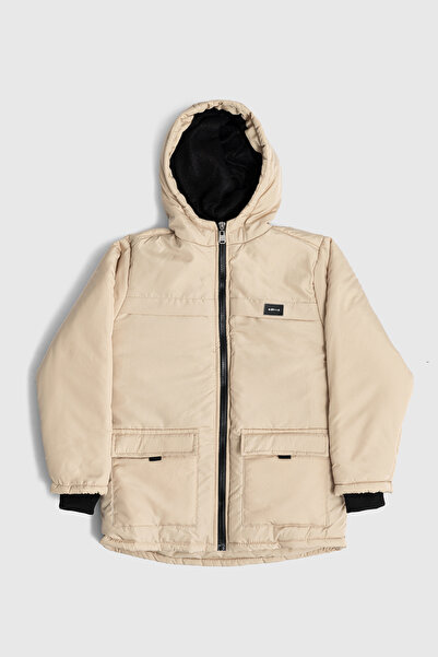 Go Veform Palton gonflabil cu broderie, căptușit cu fleece umplut cu fibre