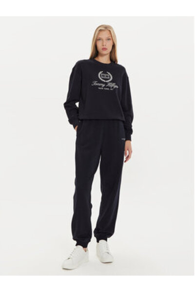 Tommy Hilfiger Pantaloni de trening pentru femei WW0WW42883 albaștri