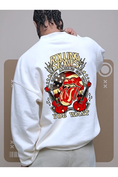 Wish BF Hanorac unisex pentru bărbați/femei ROLLING STONES Colorat Personaliz...