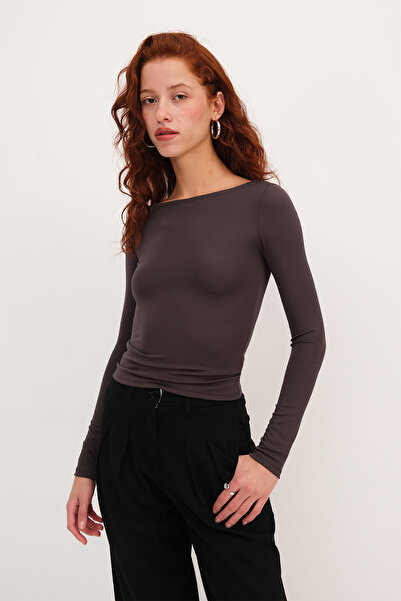 Addax Uzun Kollu Basic Bluz B0252-J2