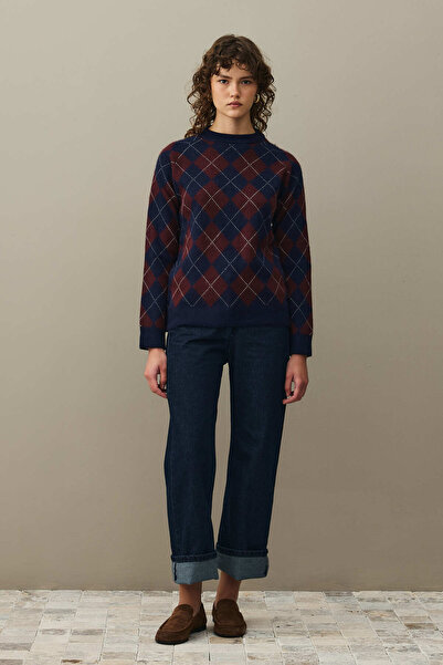 Fahhar Baklava Desen Kazak Lacivert