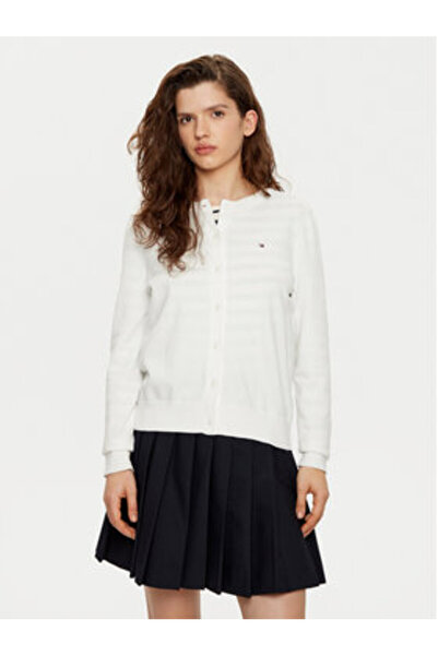Tommy Hilfiger Women's Cardigan WW0WW42370 White