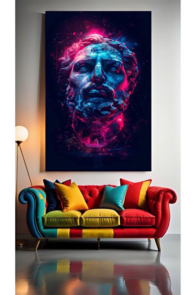 özkacar MODEL V1 ÎN TONURI DE NEON Perete de acasă Salon de înfrumusețare Bir...