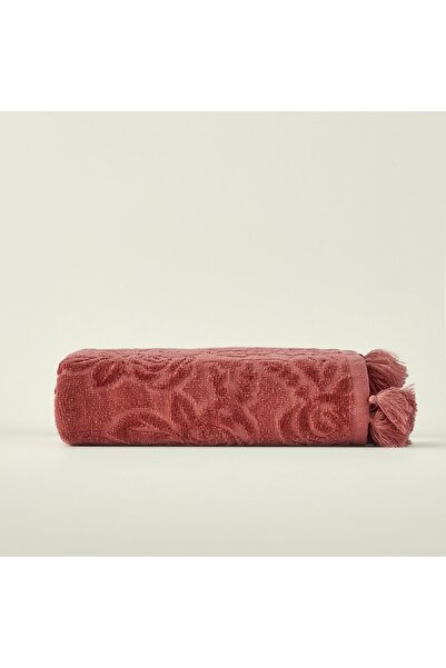 Bella Maison 100% Cotton Rose Jacquard Face Towel Plum (50X90 cm)