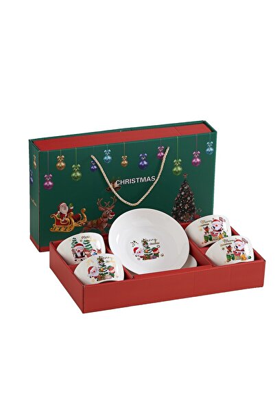 Flippy Set de veselă festivă, Flippy, Crăciun, 4 x Boluri 300 ml, 2 x Farfurii 18 x 3,4 cm, Multicolor