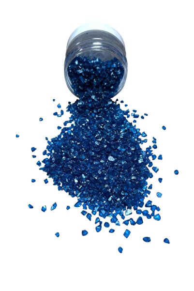 stonechem Epoksi Çalışmalarınız İçin Parlak Cam Kırıkları 2-4 mm LACİVERT 100 gr
