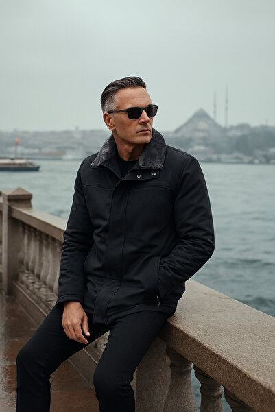 DYNAMO Fur Collar Classic Coat