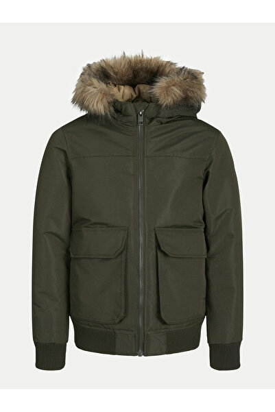 Jack & Jones Jack Jones Junior Αγόρι Χειμερινό Μπουφάν 12258512 Πράσινο