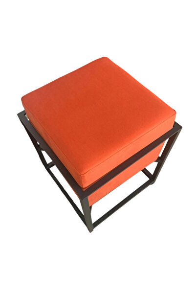 OEM Scaun rotund metalic cu cadru din aluminiu și tapițerie textilă rezistentă, înălțime 50 cm