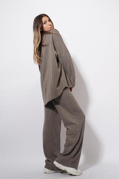 Pafi Moda طقم قميص ثورني سيلانيك أنثراسيت