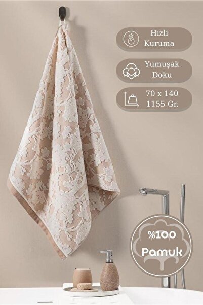 Karna Home Pamučni jednostruki peškir Jacquard Karna Eco West - 70 x 140