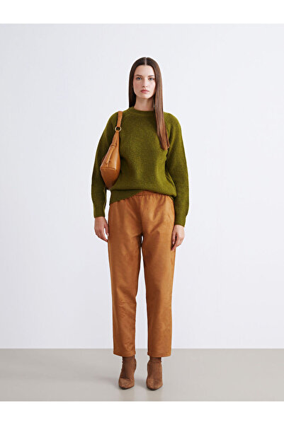 LC Waikiki Дамски трикотажен пуловер с кръгло деколте