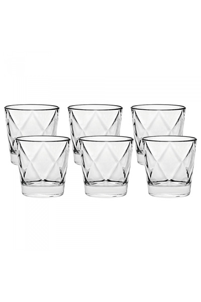 Vidivi Set of 6 tempered glass shot glasses CONCERTO collection 370ml