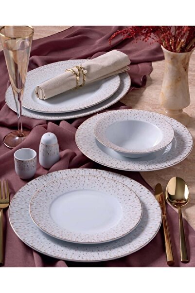 Güral Porselen Güral 54 Parça 12 Kişillik Porselen Yemek Takımı YT9305619