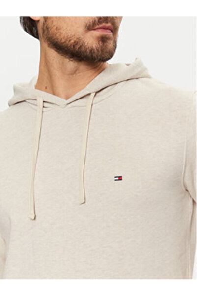 Tommy Hilfiger MW0MW37235 ESSENTIAL TERRY HOODY HGF Μπλε Μπεζ Χρώματος Γάλα Β...