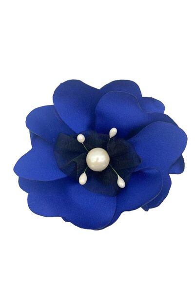 OEM Brosa Tip Mac Albastru cu Miez din Tul Negru, Stamine si Margea Mare in C...