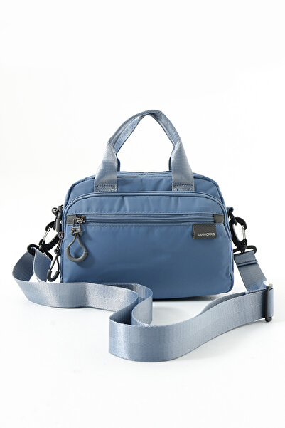 Çanta Trend Unisex Water Resistant Fabric Multi-Compartment Cross Strap School Travel and Shoulder Bag