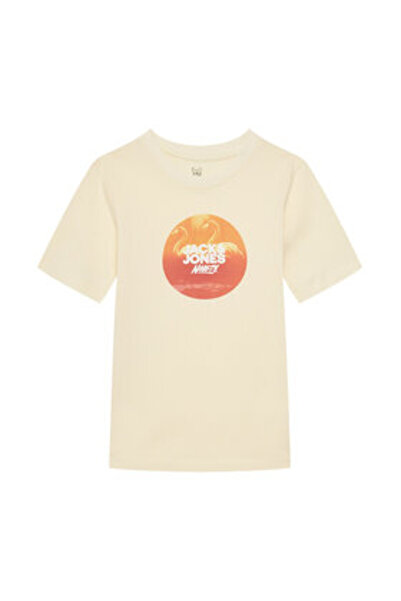 Jack & Jones Τζακ Τζόουνς Τζούνιορ Αγόρι Μπλουζάκι 12278349 Εκρού