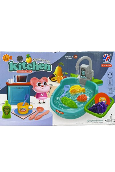 Generic مجموعة ألعاب مطبخ غسل الأطباق للأطفال الصغار (3 سنوات فأكثر)