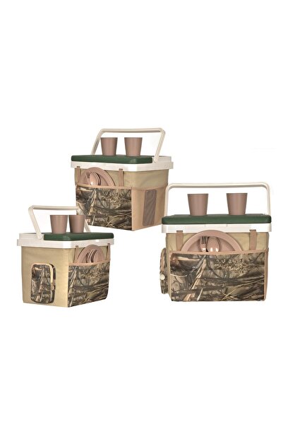 Kale Termos 20 Lt Kumaş Kamuflaj Desen Buzluk Termos (1126 Cooler Box)