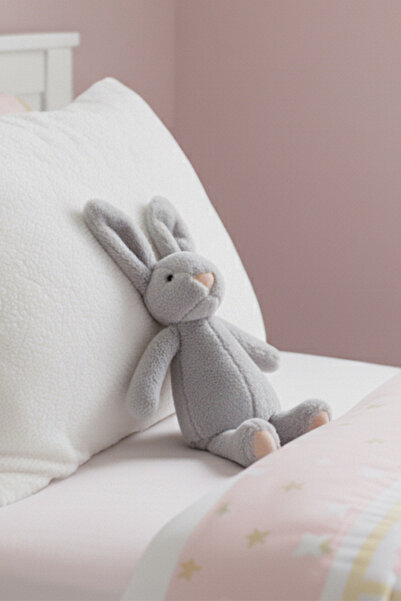 ROZİTOYS Yumuşacık Peluş Tavşan Hediyelik Bebek Uyku ve Oyun Arkadaşı 45 cm O...