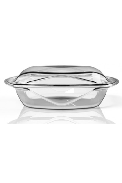 Vidivi Yena pot with lid, heat-resistant glass, 32x26x10cm
