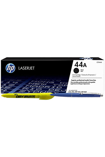 HP Original HP44A, CF244A Black Toner Cartridge Set, 1000 pages, Schneider Pen and Non Toxic Textmarker