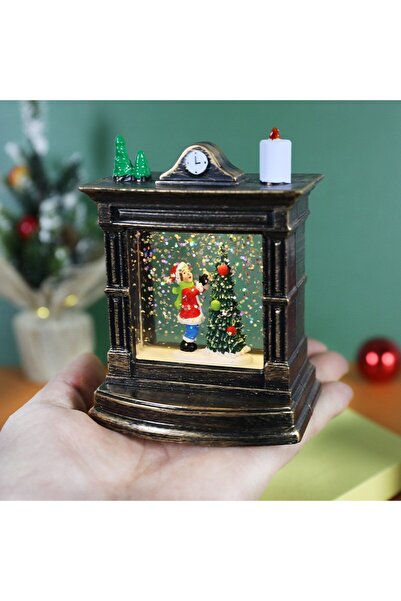 Flippy Χριστουγεννιάτικο Τζάκι, Flippy, Σφαίρα Χιονονιφάδες, Ξωτικό, Φωτισμός LED, 11,5 x 8,5 x 6,5 εκ.