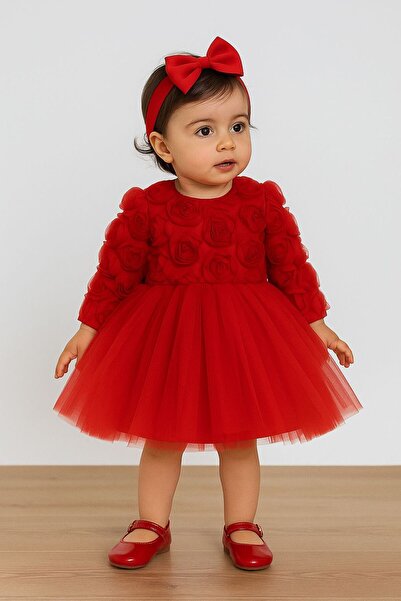 PARK BEBE Sweet Me Baby Girl Rose-Colored Evening Dress (It's Just a Dress)