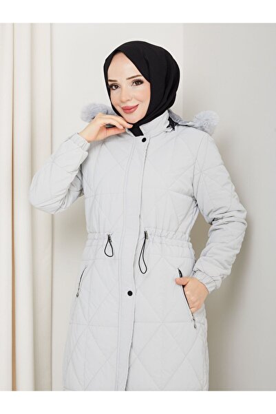 KMKkombin KADIN TAM DOLGULU BEL BAĞCIKLI KOL LASTİKLİ NOVA KUMAŞ GENÇ VE SPOR ARA BOY TESETTÜR MONT 0215