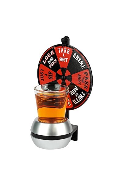 Optim Solution Joc de baut Roata Norocoasa, OPTIM SOLUTION, 16 x 10 x 7 cm, Jocul Clasic de Carnaval, Pahar de Shot