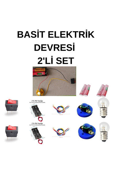 ekingen 2'li Set Paralel basit elektrik Devresi Deney Seti Eğitici Okul seti ...