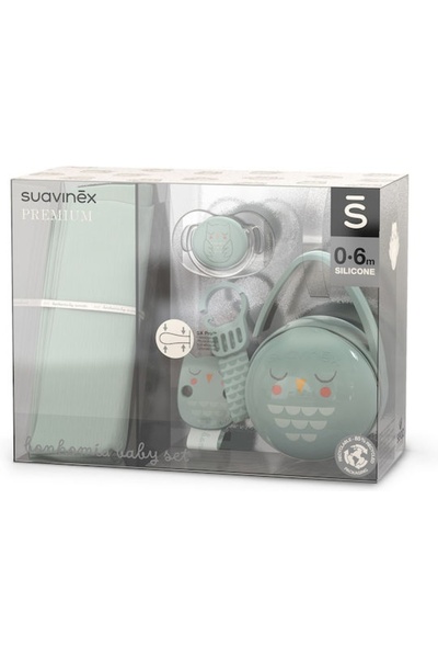 Suavinex Σετ δώρου 4 τεμαχίων BONHOMIA, μέντα