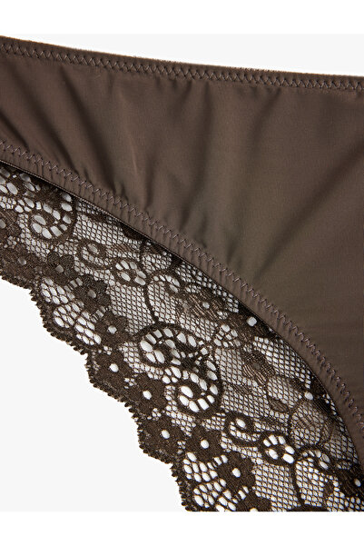 Koton Arkası Dantelli Brazillian Külot