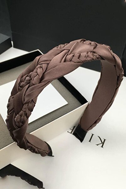 TAKIŞTIR Brown Braided Detailed Crown