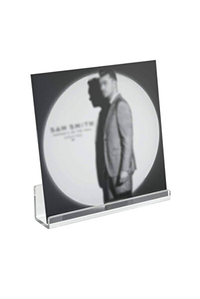 OBRO Suport transparent pentru discuri de vinil, postere și fotografii – Suport decorativ din plastic transparent