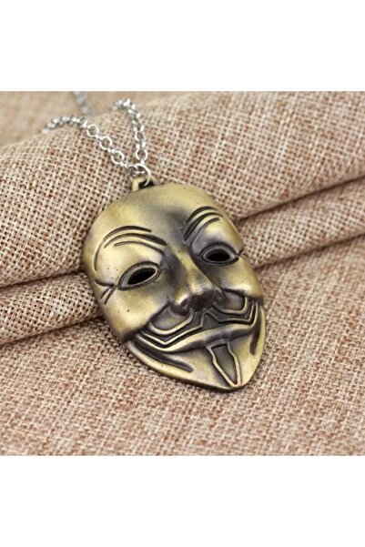 FG KONNİCHİWA V For Vendetta Maske Kolye hediye anahtarlık çanta aksesuar kolye