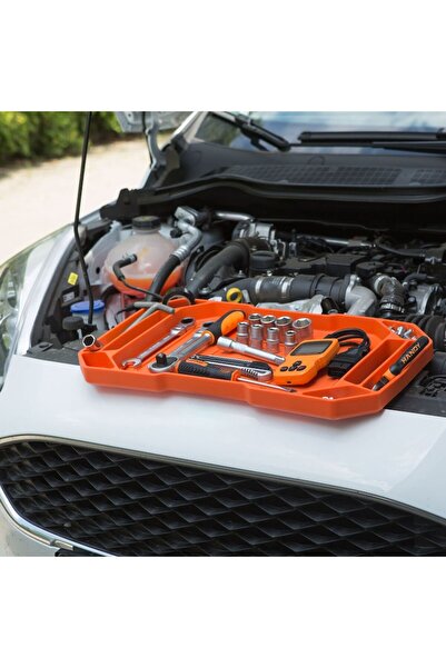 Handy Rubber Tool Tray 53x29.5x3.5cm, Compartments, Handle, Tool Organizer, Tool Tray