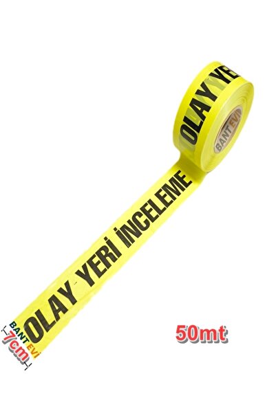 BANT EVİ Olay Yeri İnceleme Bandı 50mt Olay Yeri ikaz Şeridi (Yapışkansız)
