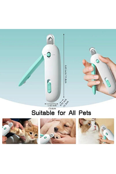 Exelox Törpülü Hazneli Ayarlanabilir Kedi Köpek Tırnak Makası