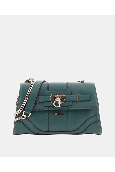 Guess Latona Women's Green Shoulder Bag Hwbg9206210-For