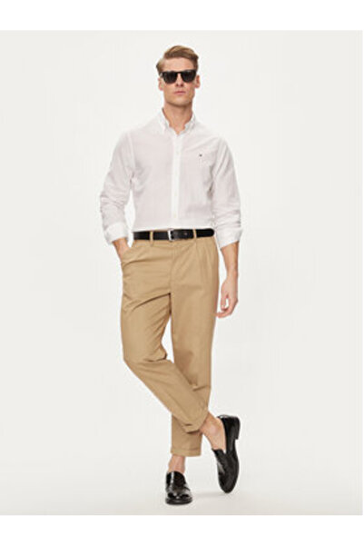 Tommy Hilfiger Ανδρικό πουκάμισο MW0MW34632 Λευκό