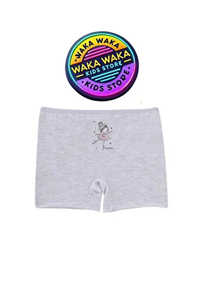 ww waka waka kids store Girl's 3-Piece Cotton Boxer Briefs Set – Ballerina Patterned and Colorful