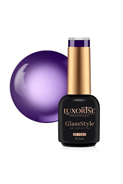 LUXORISE Полуперманентен лак за нокти GlassStyle - Виолетов макарон 10 мл
