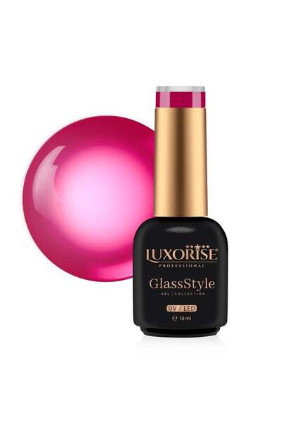 LUXORISE GlassStyle Semi-Permanent Nail Polish - Berry Whimsy 10ml