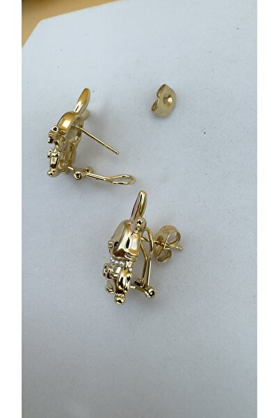 XUPING JEWELRY Zirkon Taşlı Tavşan Figürlü Küpe