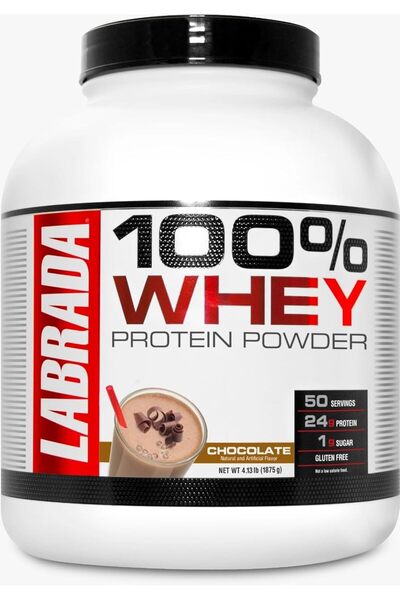 Labrada بروتين مصل اللبن، 24 جرام بروتين، شوكولاتة، 4.13 رطل، 50 حصة